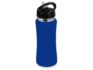 Бутылка спортивная из стали «Коста-Рика», 600 мл - синий/черный/серебристый