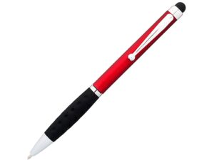 Ручка-стилус шариковая «Ziggy» - черные чернила, красный/черный