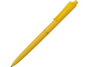 Ручка пластиковая soft-touch шариковая «Plane» - желтый