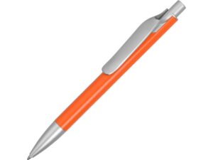 Ручка металлическая шариковая «Large» - оранжевый/серебристый