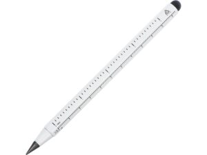 Вечный карандаш с линейкой и стилусом «Sicily» - белый