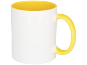 Кружка «Pix» для сублимации - белый/желтый
