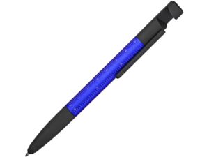 Ручка-стилус металлическая шариковая «Multy» - синий/черный