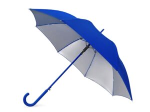 Зонт-трость «Silver Color» - синий/серебристый