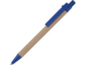 Ручка картонная шариковая «Эко 3.0» - светло-коричневый/синий