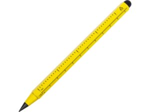 Вечный карандаш с линейкой и стилусом «Sicily» - желтый