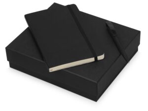 Подарочный набор Moleskine Amelie с блокнотом А5 Soft и ручкой - черный
