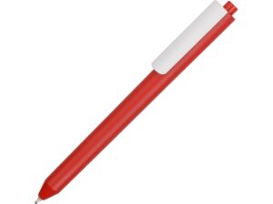Ручка пластиковая шариковая Pigra P03 - красный/белый