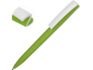 Ручка пластиковая soft-touch шариковая «Zorro» - зеленое яблоко/белый