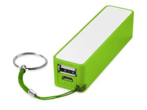 Внешний аккумулятор «Jive», 2000 mAh - лайм/белый
