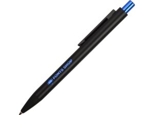 Ручка металлическая шариковая «Blaze» - черный/синий