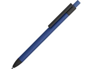 Ручка металлическая soft-touch шариковая «Haptic» - синий
