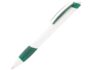 Ручка пластиковая шариковая «Соната» - белый/зеленый