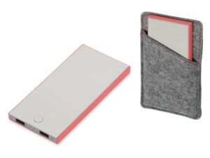 Внешний аккумулятор «NEO NS100G», 10000mAh - серый/красный