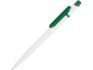 Ручка пластиковая шариковая «Этюд» - белый/зеленый