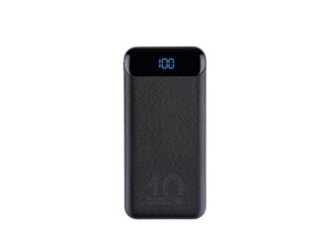 Внешний аккумулятор с дисплеем, 10000 mAh - черный