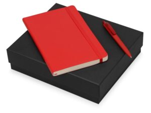 Подарочный набор Moleskine Indiana с блокнотом А5 Soft и ручкой - красный