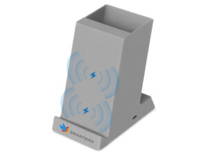 Настольное беспроводное зарядное устройство «Glow Box» - серый