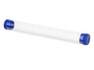 Футляр-туба пластиковый для ручки «Tube 2.0» - прозрачный синий