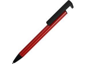 Ручка-подставка шариковая «Кипер Металл» - красный/черный