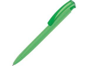 Ручка пластиковая шариковая трехгранная «Trinity K transparent Gum» soft-touch - зеленое яблоко