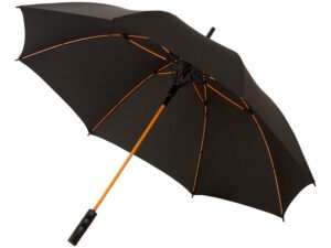 Зонт-трость «Spark» - черный/оранжевый