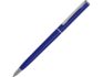 Ручка пластиковая шариковая «Наварра» - синий матовый/серебристый