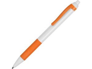 Ручка пластиковая шариковая «Centric» - белый/оранжевый