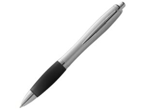 Ручка пластиковая шариковая «Nash» - синие чернила, серебристый/черный