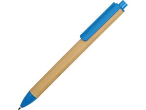 Ручка картонная шариковая «Эко 2.0» - бежевый/голубой