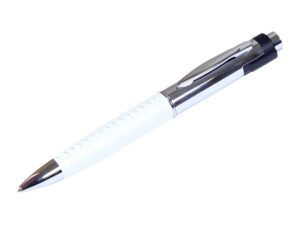 USB 2.0- флешка на 16 Гб в виде ручки с мини чипом - 16Gb, белый/серебристый
