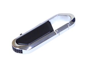 USB 2.0- флешка на 16 Гб в виде карабина - 16Gb, черный/серебристый