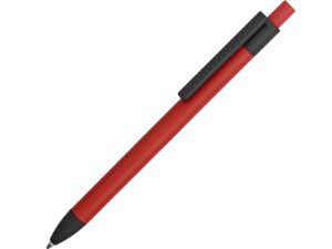 Ручка металлическая soft-touch шариковая «Haptic» - красный