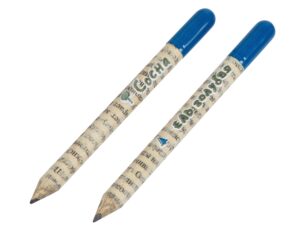 Набор «Растущий карандаш» mini, 2 шт. с семенами базилика и мяты - бело-серый/голубой