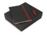 Подарочный набор «Jacque» с ручкой-подставкой и блокнотом А5 - черный/красный