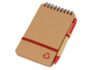 Блокнот «Masai» с шариковой ручкой - бежевый/красный