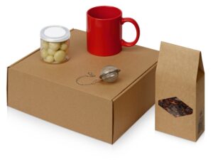 Подарочный набор «Tea Cup Superior» - коричневый, красный