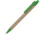 Ручка картонная шариковая «Эко 3.0» - светло-коричневый/зеленый