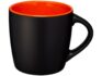 Керамическая чашка «Riviera» - черный/оранжевый