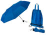 Зонт «Picau» из переработанного пластика в сумочке - синий