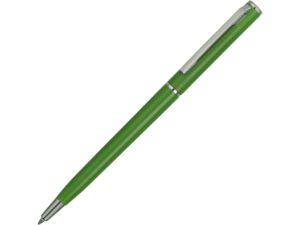 Ручка пластиковая шариковая «Наварра» - зеленое яблоко матовый/серебристый