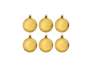 Набор ёлочных шаров «Ассорти» - золотистый