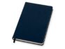 Бизнес-блокнот А5 «С3» soft-touch с магнитным держателем для ручки - темно-синий