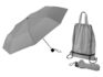 Зонт «Picau» из переработанного пластика в сумочке - серый