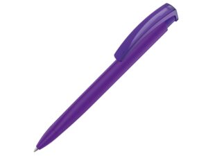Ручка пластиковая шариковая трехгранная «Trinity K transparent Gum» soft-touch - фиолетовый
