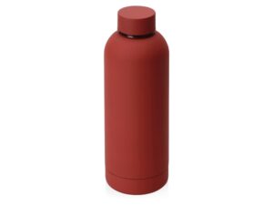 Вакуумная термобутылка с медной изоляцией  «Cask», soft-touch, 500 мл - красный