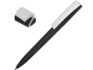 Ручка пластиковая soft-touch шариковая «Zorro» - черный/белый