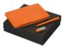 Подарочный набор «Notepeno» с блокнотом А5, флешкой и ручкой - блокнот- оранжевый, флешка- оранжевый/серебристый, ручка- оранжевый
