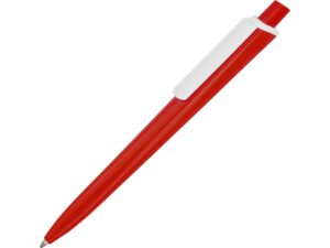 Ручка пластиковая трехгранная шариковая «Lateen» - красный/белый