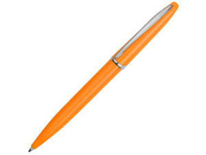 Ручка пластиковая шариковая «Империал» - оранжевый глянцевый/серебристый
